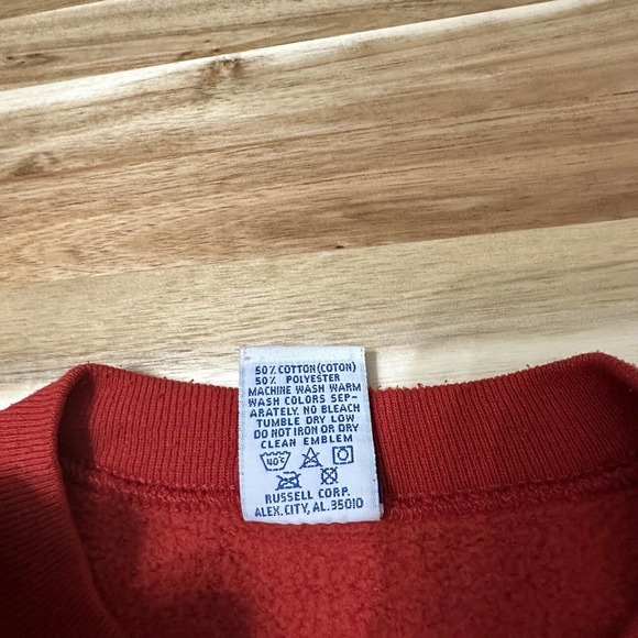 Vintage Indiana Hoosiers Sweatshirt Mens Extra Large Red Russell Crewneck NCAA - Picture 5 of 8